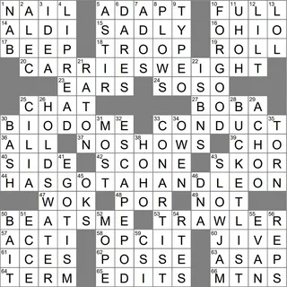 euphoria or glee nyt crossword