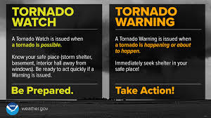 tornado watch vs warning